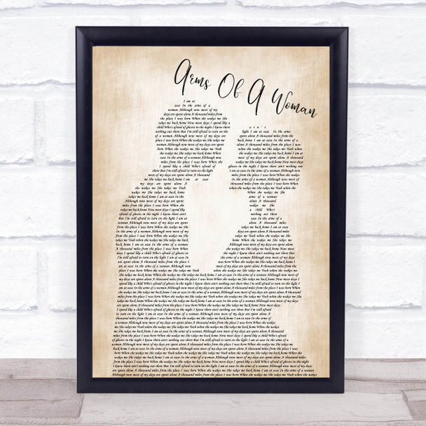 Amos Lee Arms Of A Woman Man Lady Bride Groom Wedding Song Lyric Print