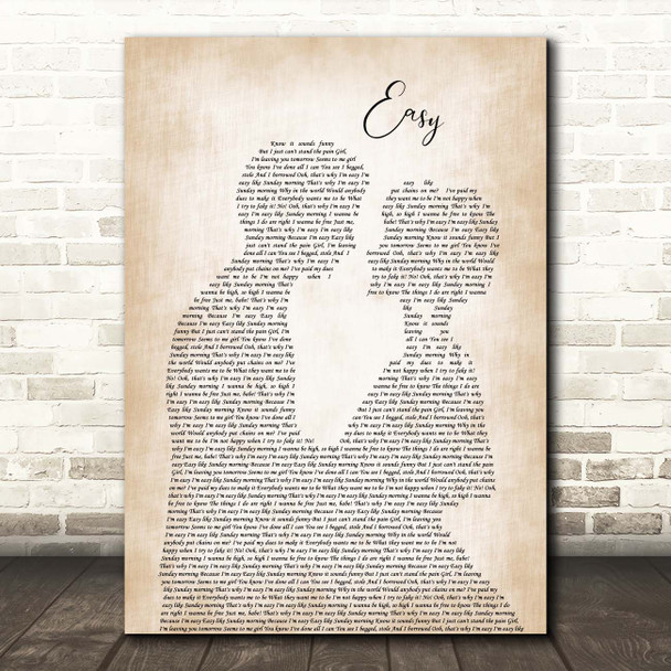 The Commodores Easy Man Lady Bride Groom Wedding Song Lyric Print