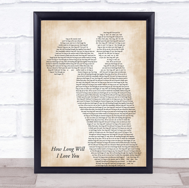 Ellie Goulding How Long Will I Love You Mother & Child Song Lyric Print