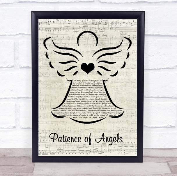 Eddi Reader Patience of Angels Music Script Angel Song Lyric Print