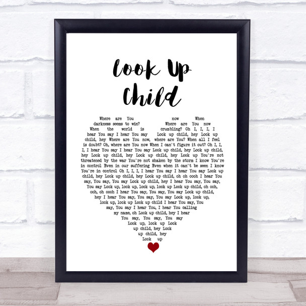 Lauren Daigle Look Up Child White Heart Song Lyric Print