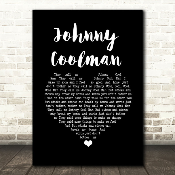 Toots And The Maytals Johnny Coolman Black Heart Song Lyric Music Art Print