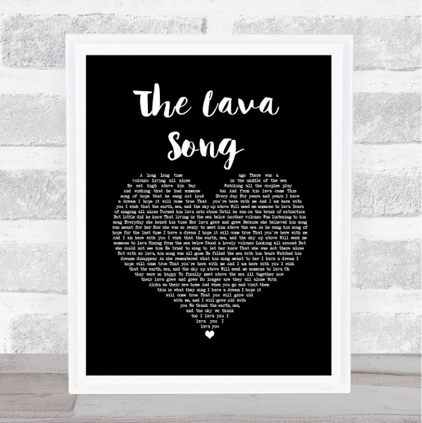 Kuana Torres Kahele The Lava Song Black Heart Song Lyric Music Art Print