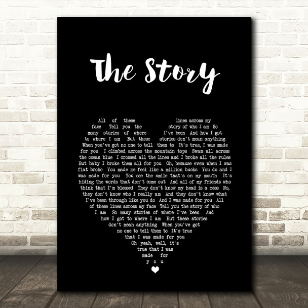 Sara Ramirez The Story Black Heart Song Lyric Music Art Print