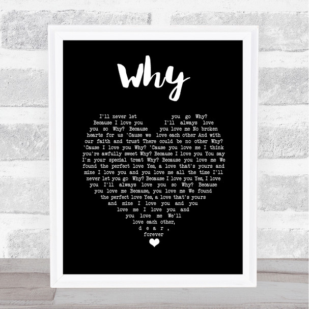 Anthony Newley Why Black Heart Song Lyric Music Art Print