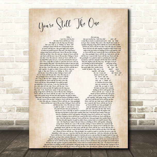 Shania Twain You're Still The One Lesbian Women Gay Brides Couple Wedding Song Lyric Music Art Print