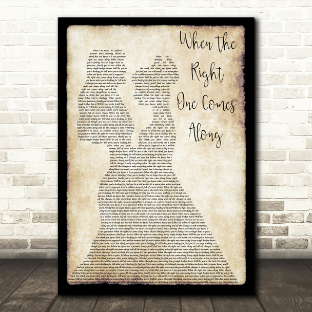 Clare Bowen & Sam Palladio When The Right One Comes Along Lesbian Couple Two Ladies Dancing Song Lyric Music Art Print