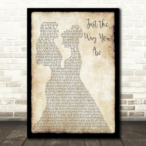 Bruno Mars Just The Way You Are Lesbian Couple Two Ladies Dancing Song Lyric Music Art Print