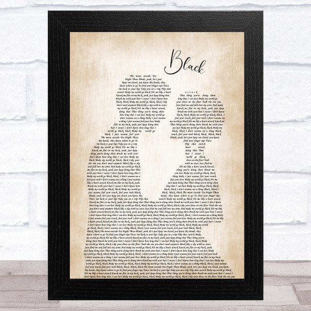 Dierks Bentley Black Man Lady Bride Groom Wedding Song Lyric Music Art Print