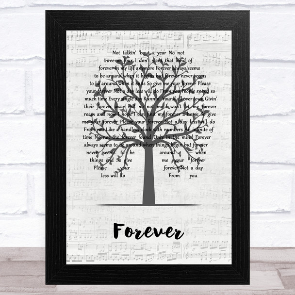 Ben Harper Forever Music Script Tree Song Lyric Music Art Print