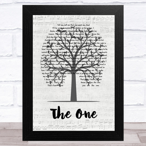 Kodaline The One Music Script Tree Song Lyric Music Art Print