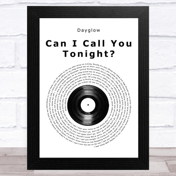 Dayglow Can I Call You Tonight Vinyl Record Song Lyric Music Art Print