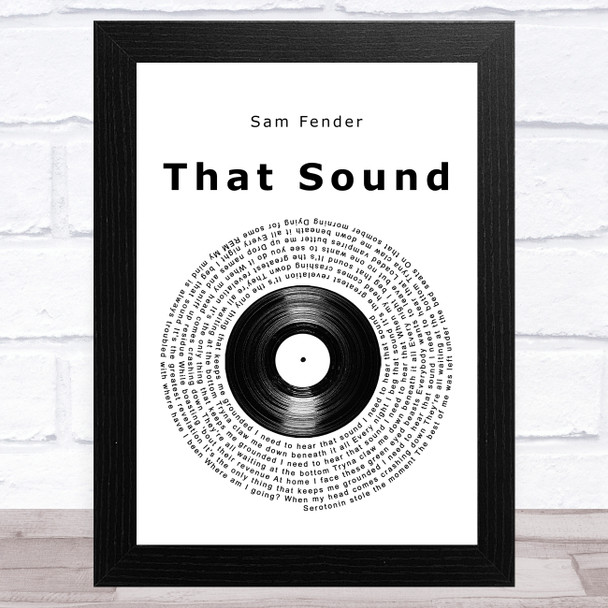 Sam Fender That Sound Vinyl Record Song Lyric Music Art Print