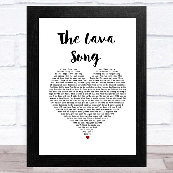 Kuana Torres Kahele The Lava Song White Heart Song Lyric Music Art Print