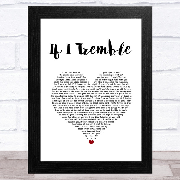Front Porch Step If I Tremble White Heart Song Lyric Music Art Print