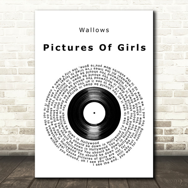 Wallows Pictures Of Girls Vinyl Record Decorative Wall Art Gift Song Lyric Print