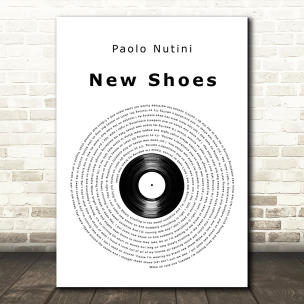 Paolo Nutini New Shoes Vinyl Record Decorative Wall Art Gift Song Lyric Print