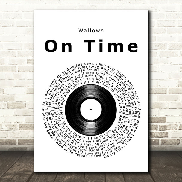 Wallows On Time Vinyl Record Decorative Wall Art Gift Song Lyric Print