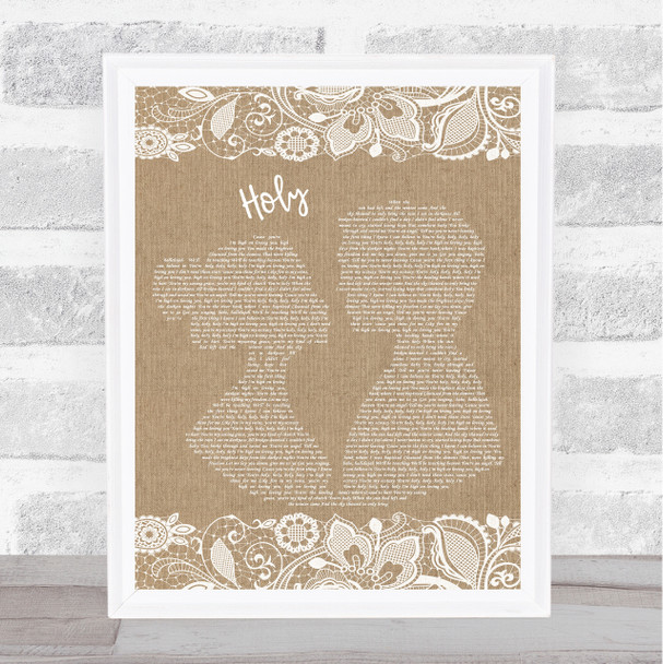 Florida Georgia Line Holy Burlap & Lace Song Lyric Quote Print