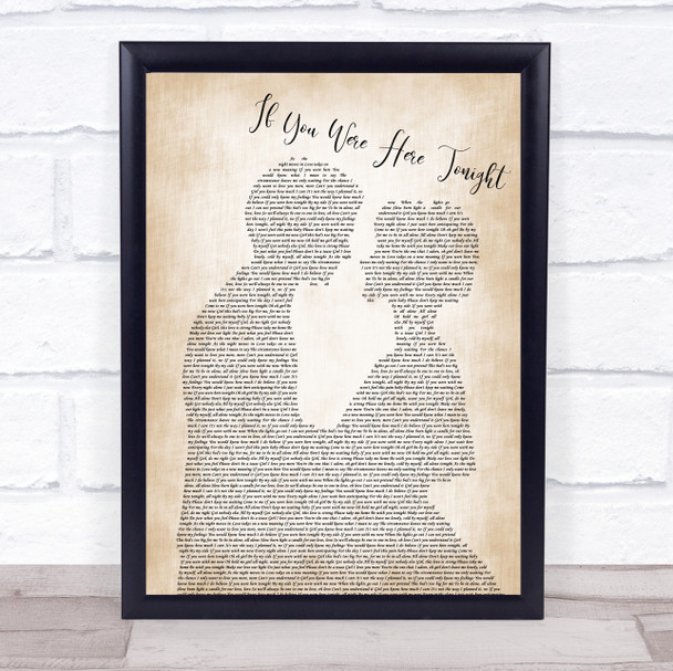 Alexander O'Neal If You Were Here Tonight Man Lady Bride Groom Song Lyric Print