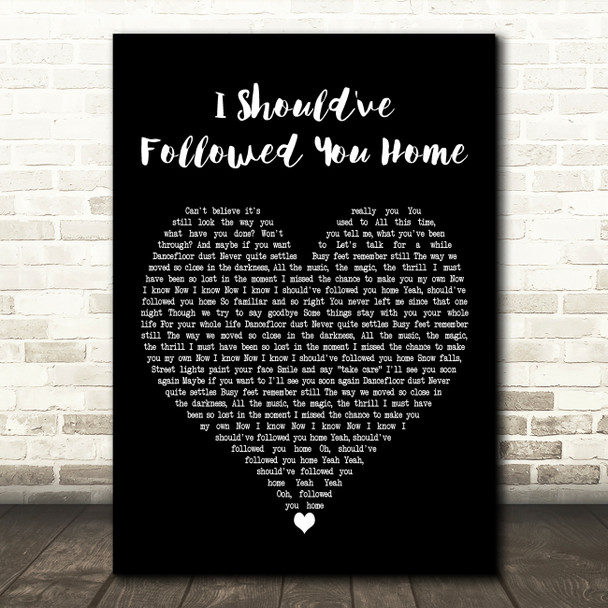 Agnetha Fältskog with Gary Barlow I Should've Followed You Home Black Heart Song Lyric Print