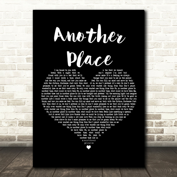 Bastille Another Place Black Heart Decorative Wall Art Gift Song Lyric Print