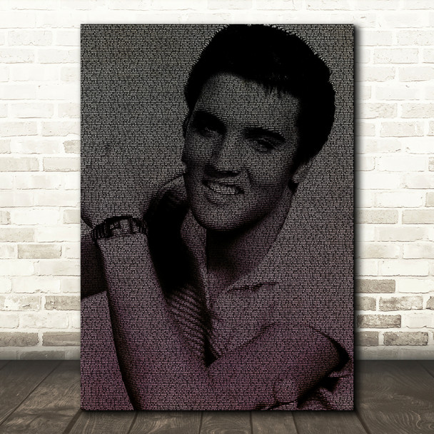 Elvis Presley Love Me Tender Face s Music Song Lyric Wall Art Print