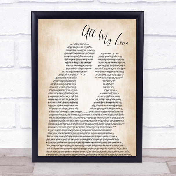 George Ezra All My Love Man Lady Bride Groom Wedding Song Lyric Quote Print