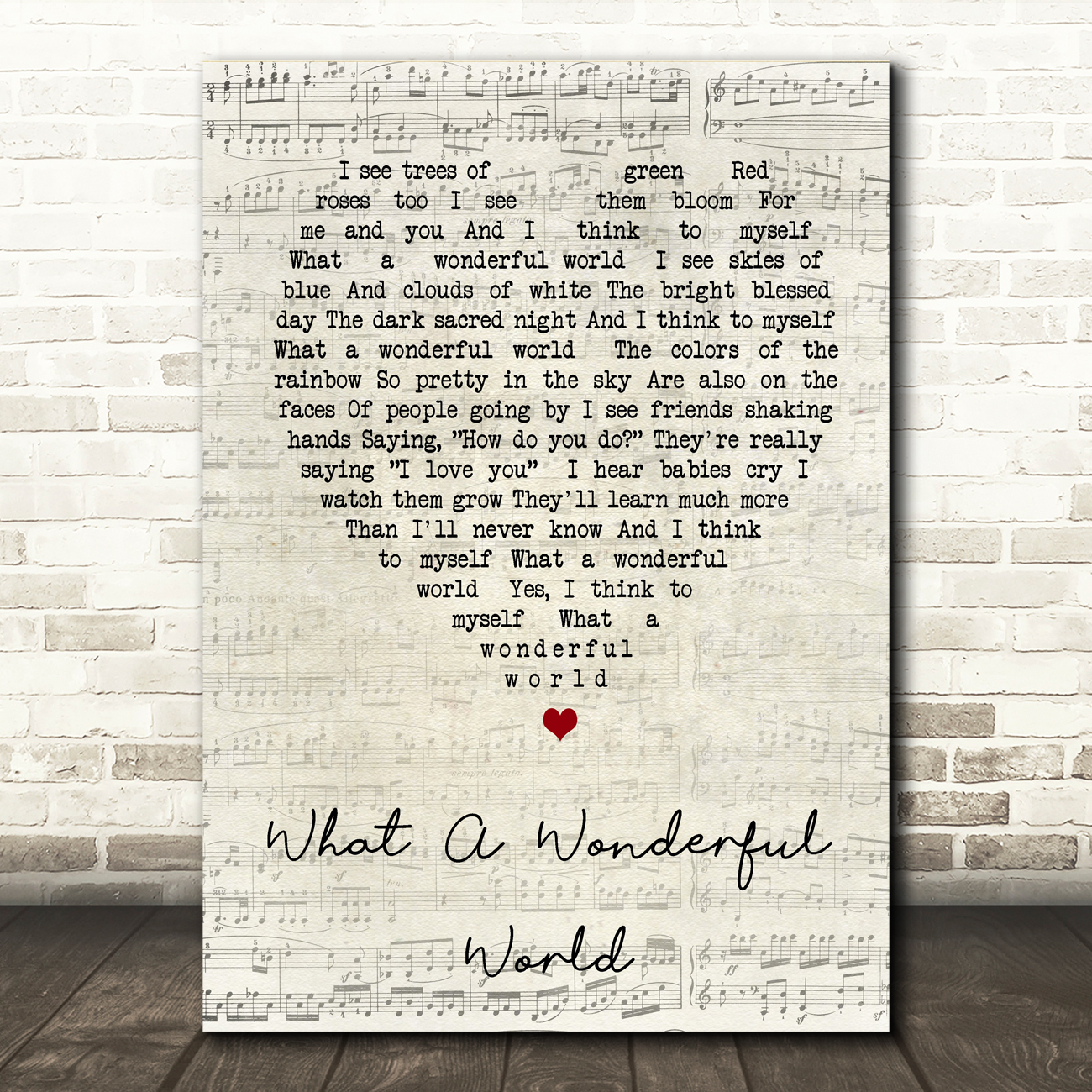 What A Wonderful World Louis Armstrong Script Heart Song Lyric Quote Print Songlyricprints Co Uk If the aliens did show up we should have them listen to this just for them to learn what music. what a wonderful world louis armstrong script heart song lyric quote print