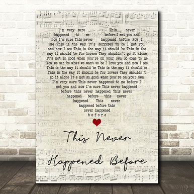 Paul McCartney This Never Happened Before Script Heart Song Lyric Quote ...