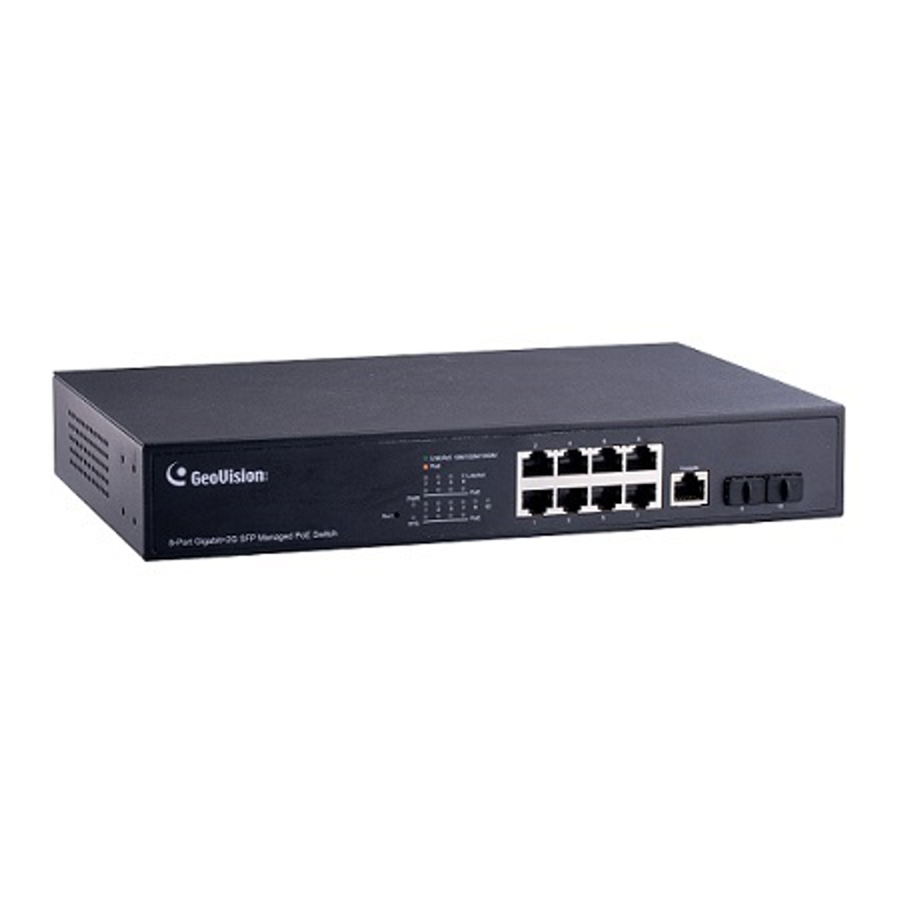 GeoVision 10 100 1000M PoE+対応 15.4W 供給 1 PoE port 最長250m