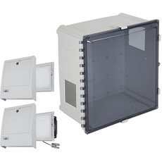 EP181611-T3 STI Polycarbonate Enclosure with NEMA 3R Filter Fan w/Filter Vent 18 x 16 x 11 Tinted