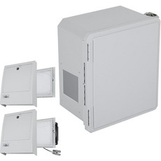 EF141208-O3 STI Fiberglass Enclosure with NEMA 3R Filter Fan w/ Filter Vent 14 x 12 x 8 Opaque