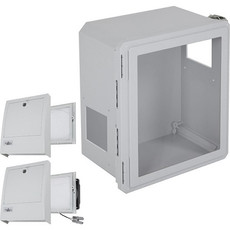 EF161408-W3 STI Fiberglass Enclosure with NEMA 3R Filter Fan w/ Filter Vent 16 x 14 x 8 with Window