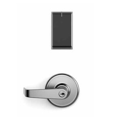 KT-APERIO-047 Kantech 10G77 Key Override IP Credentials Black Reader with Black Trim Satin Chrome