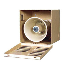 BW-113C Mier NEMA Type 1 Outdoor 7.25"W x 7.25"H x 6.25"D Metal Siren and Speaker Enclosure - Camel