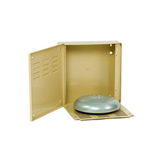 BW-308C Mier NEMA Type 1 Outdoor 13.5" W x 13.5" H x 4" D Metal Bell Enclosure - Camel - Bell Not Included