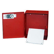 BW-310BPRUL Mier UL Listed NEMA Type 1 Indoor 12" W x 12" H x 5.5" D Metal Electrical Enclosure - Red w/ Internal Removable 10" W x 10" H Back-Panel