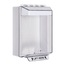 STI-14210NW STI Universal Stopper Low Profile Cover Surface Mount and Hood - No Label - White