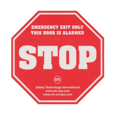 KIT-L16200 STI STOP Emergency Exit Label