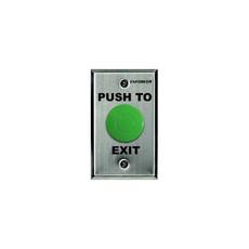 SD-7201GC-PEQ Seco-Larm Green Button Single-Gang Request-To-Exit Plate