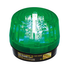 SL-1301-SAQ/G Seco-Larm Green LED Strobe Light w/ 10 LED Strips 10-24VDC