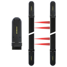 E-9643-4B190Q Seco-Larm Long-Range Barrier Sensor Four Pairs of Beams Black Enclosure