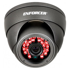 EV-Y2201-A2GQ Seco-Larm 2.8mm 30FPS @ 1080p Outdoor IR Day/Night Rollerball HD-TVI/HD-CVI/AHD/Analog Camera 12VDC - Gray