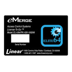 620-100266-VL Linear eMerge Elite-36 to eMerge Elite-64 System Upgrade License-to-Go Card - VL