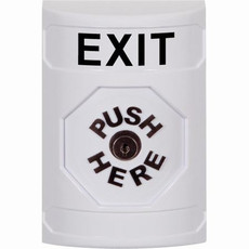 SS2300XT-EN STI White No Cover Key-to-Reset Stopper Station with EXIT Label English