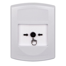 GLR301NT-ES STI White Indoor Only No Cover Key-to-Reset Push Button with No Text Label Spanish