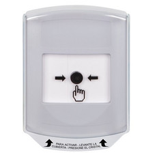 GLR321NT-ES STI White Indoor Only Shield Key-to-Reset Push Button with No Text Label Spanish