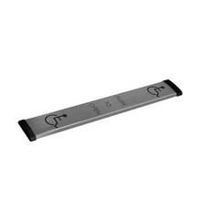 9LP36-433 Dormakaba RCI 36" Low Profile Push Bar - Plate Includes 433 MHz Transmitter - Wireless Installation 36" x 6" x 1"