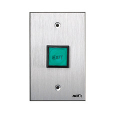 975-TD-05 x 28 Dormakaba RCI Electronic Time-Delay Push Button Brushed Anodized Aluminum Faceplate 12VDC